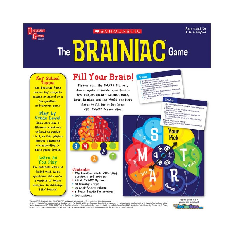 University Games Scholastic - The Brainiac Game - Image 2